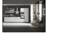 Cucina Mobilturi mod. Mia scontata del -47 %, versione bianco e fango lucido