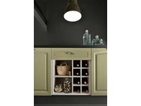cucina industrial legno compreso di isola penisola e set elettrodomestici hotpoint e cappa lavagna in offerta