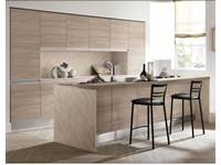Cucina Nuovi Mondi Cucine Cucina moderna rovere terra essenza con isola attrezzata