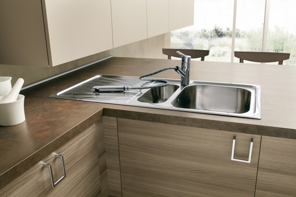 Cucina olmo etno 19428 cucine a prezzi scontati Porte bianche moderne larice
