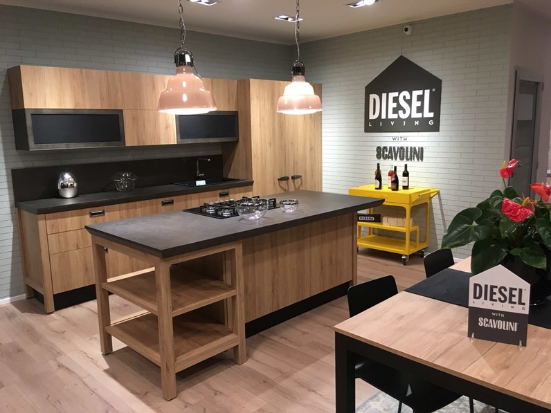 Cucina Scavolini Industrial Diesel Rovere Materico