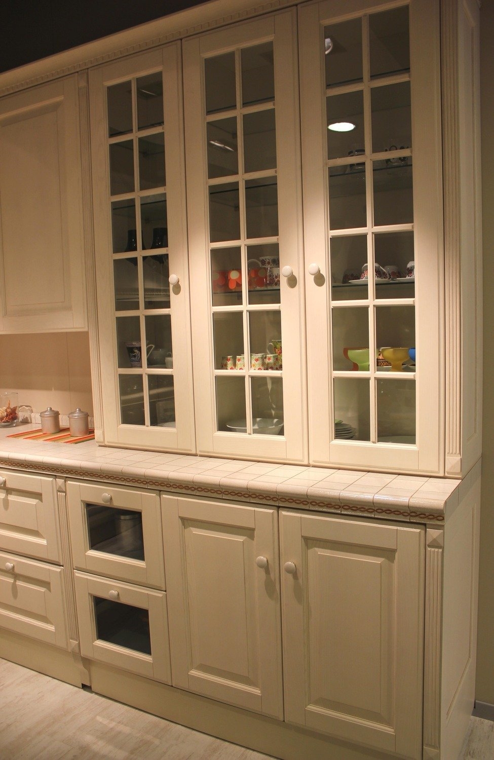 Cucina scavolini mod.baltimora 8174 cucine a prezzi scontati Vetrina cucina