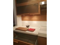 Particolare pannello retro cucina ecotek legno