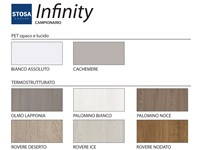 Campionario Stosa Cucine Infinity - laminato PET e Termostrutturato