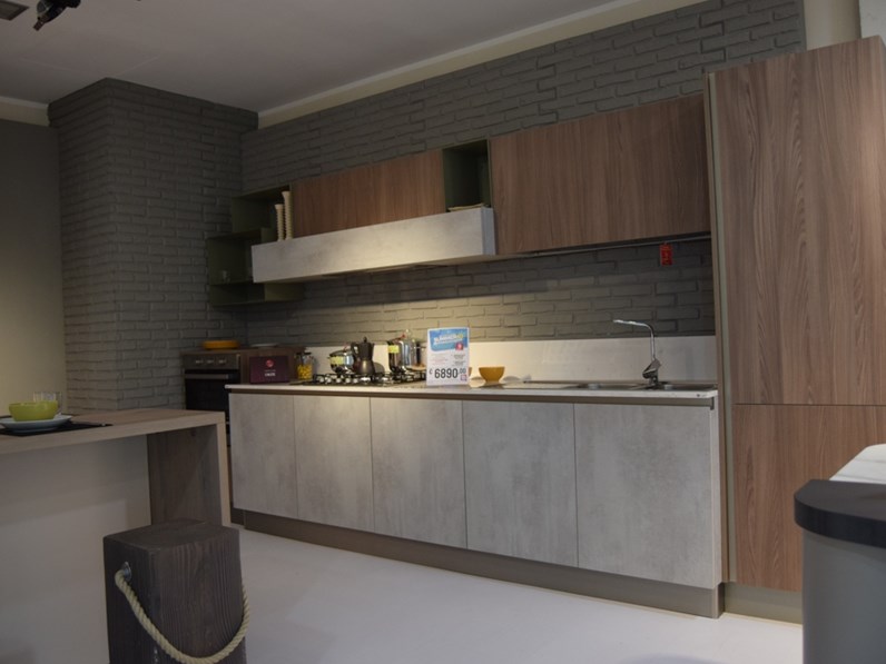 Cucina Stosa Cucine Modello Infinity lineare in legno a prezzo ... Cucina Stosa Cucine Modello Infinity lineare in legno a prezzo ...