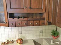 Cucina classica in legno di noce in offerta