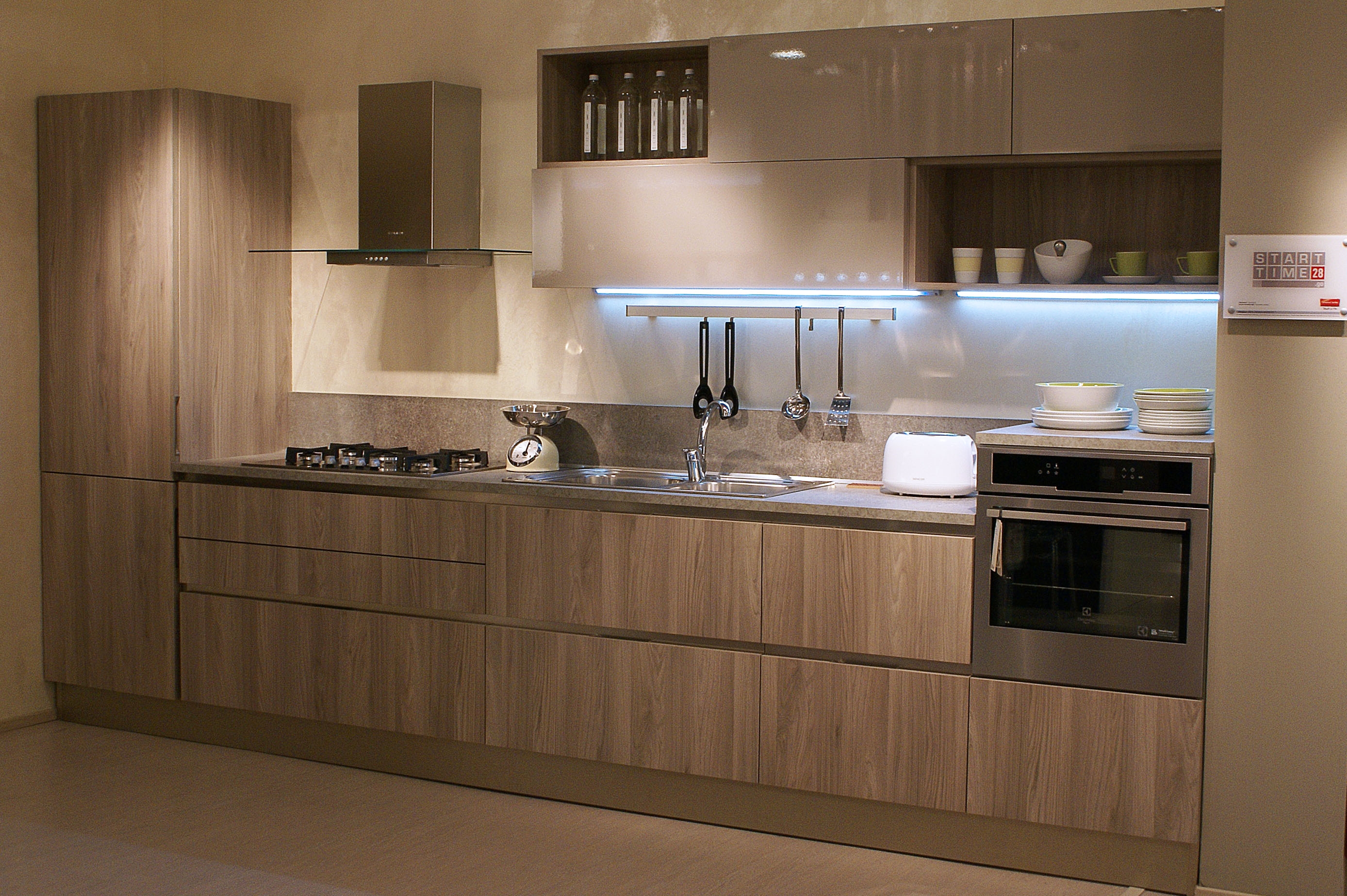 Cucina Cucine Start go sp.28 laminato olmo e laccato Moderno