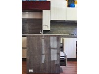 cucina moderna shabby chic vintage con penisola essenza