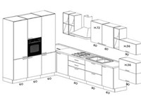 NetCucine - Cucina moderna ad angolo con elettrodomestici cod. 07