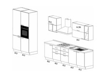 NetCucine - Cucina in stile moderno con elettrodomestici inclusi cod. 19
