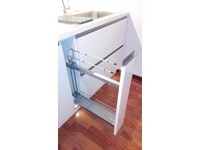 NOBILIA 648 Flash - Parete 1 Base cm 15 portasciugamani, MANIGLIA a listello tipo Acciaio Inox
