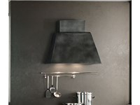 cucina design industrial effetto ossido bronzo con gola in offerta outlet