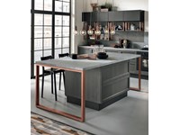 cucina legno grigia modello industrial offerta pezzo Moderne Legno Grigio completa del set eldom hotpoint a+