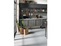 Nuovi Mondi Cucine Cucina Cucina legno grigia modello industrial offerta pezzo Moderne Legno Grigio