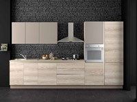 Nuovi Mondi Cucine Cucina Cucina lineare frassino sabbia lineare moderna con gola in offerta nuovimondi outlet