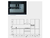 Nuovi Mondi Cucine Cucina Cucina lineare frassino sabbia lineare moderna con gola in offerta nuovimondi outlet