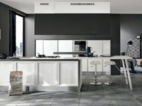 Cucina Nuovi Mondi Cucine Cucina moderna anta con maniglie integrata e isola in offerta nuovimondi scontato del -57 %