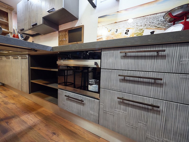 Nuovi Mondi Cucine Cucina Cucina moderna legno e bambu grey modello ... Nuovi Mondi Cucine Cucina Cucina moderna legno e bambu grey modello ...