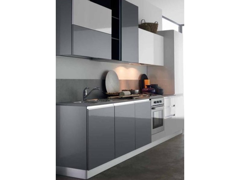 Offerta cucina lineare mod iris di cucine store misura 360cm 