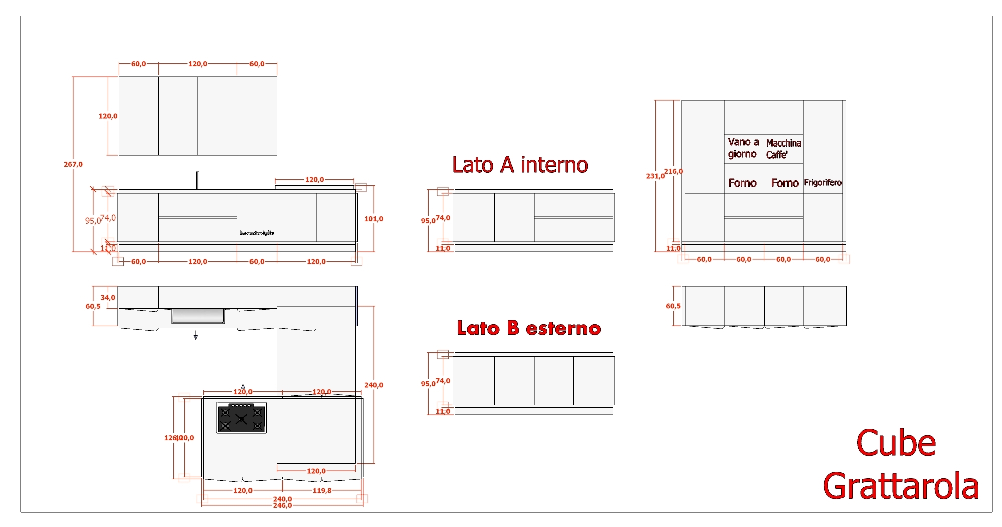 Offerta cucina massello CUBE Cucine a prezzi scontati
