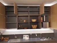 Outlet Cucina Arredo3 Wega Laccato Opaco con top in quarzo Silestone