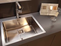 Outlet Cucina Arredo3 Wega Laccato Opaco con top in quarzo Silestone