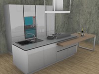 Cucina Stosa mod. Alevè Allegra laccata UV neve