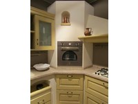 CUCINA BELVEDERE SCAVOLINI, COLONNA ANGOLARE IN MURATURA CON FORNO TRADIZIONALE INCASSATO