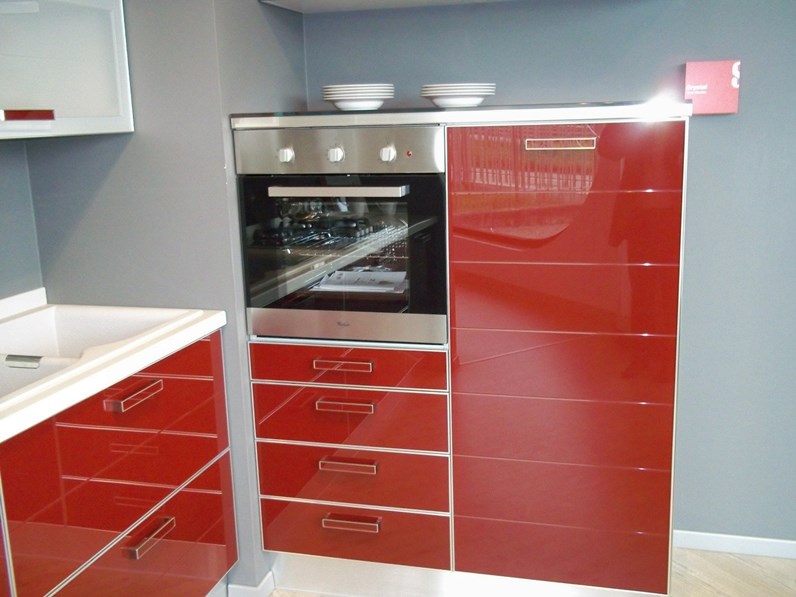 Scavolini Crystal Vetro Rosso 4192 Scavolini Crystal Vetro Rosso 4192