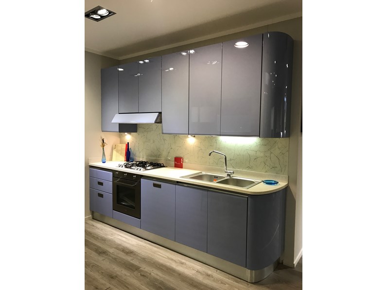 Scavolini Cucina Tess Laccato Lucido Azzurro Scavolini Cucina Tess Laccato Lucido Azzurro