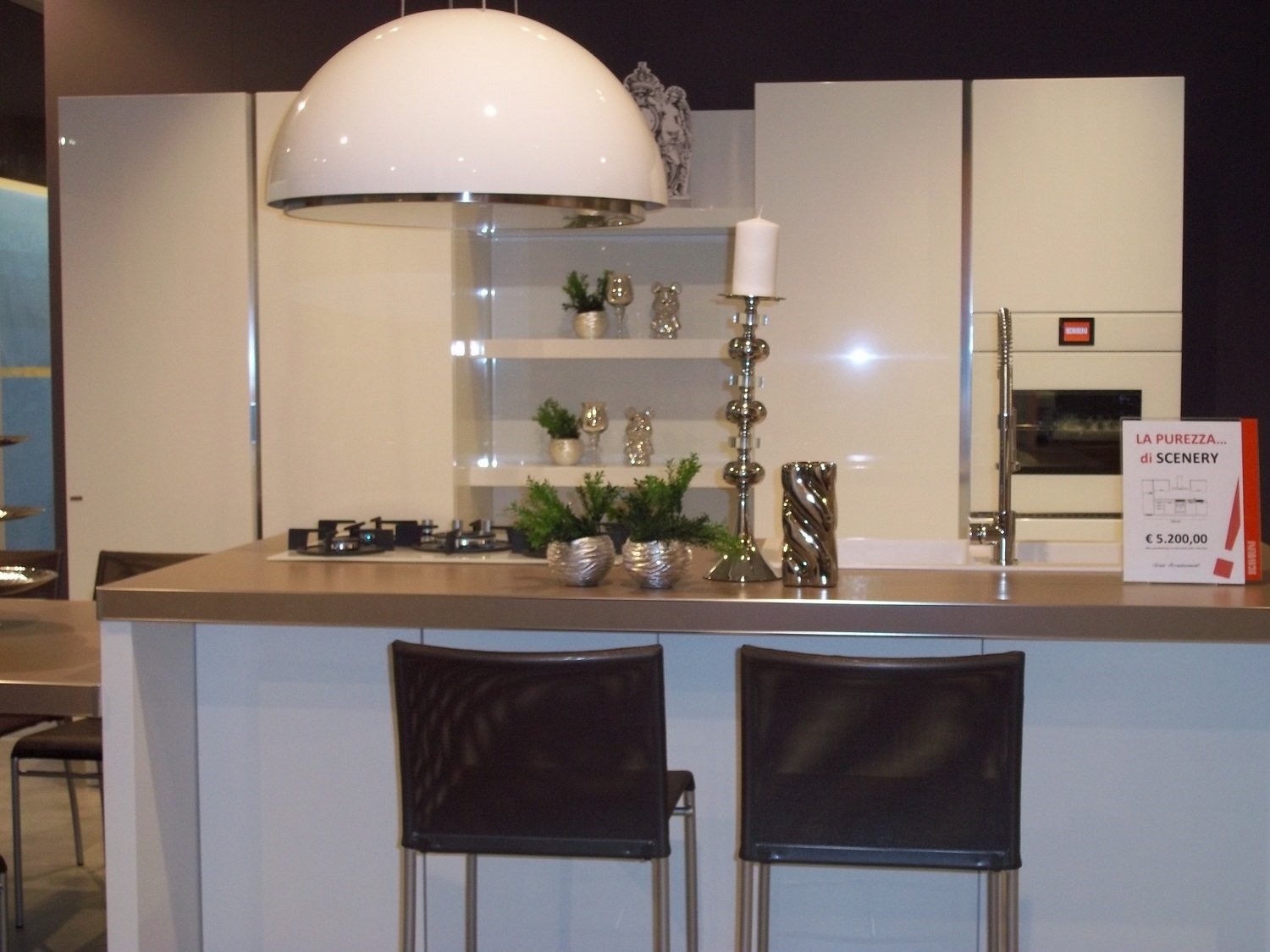Cucine con isola centrale immagini : cucine acciaio. cucine ad ...