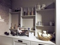 Libreria LIBERTY in metallo bianco e rovere calce