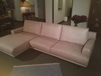 Calia Divano Cosmo in pelle con Chaise Loungue Lunghezza cm. 280 Profondità cm. 156-96