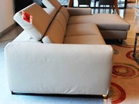 Colombini divano James con chaise lounge in ecopelle outlet