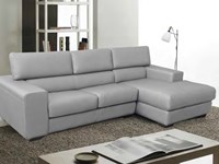 Divano Divano box in pelle Divani con chaise longue Pelle Divano 3 posti