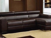 Divano Divano box in pelle Divani con chaise longue Pelle Divano 3 posti