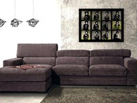 Divano con chaise longue modello Star della Errebi Salotti