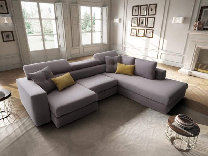 Divano con penisola Paloma di Lecomfort PREZZI OUTLET