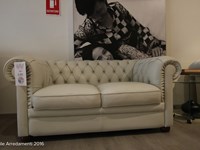 Divani&Divani King due posti in pelle bianca al 30%