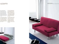 Divano-letto Bonaldo modello Azzurro. Divano letto con struttura in metallo e rivestimento in tessuto.