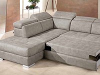 Divano letto in pelle made in italy fine serie