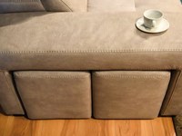 Divano letto in pelle made in italy fine serie