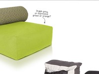 Divano poltrona Fatboy modello tsjonge-jonge. Tsjonge + jonge + backrest disponibili in varie colorazioni.