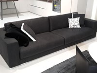 Divano Terminal by Flex Team in tessuto nero