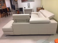 Nicoletti Home Divano Megan Divani con chaise longue Pelle