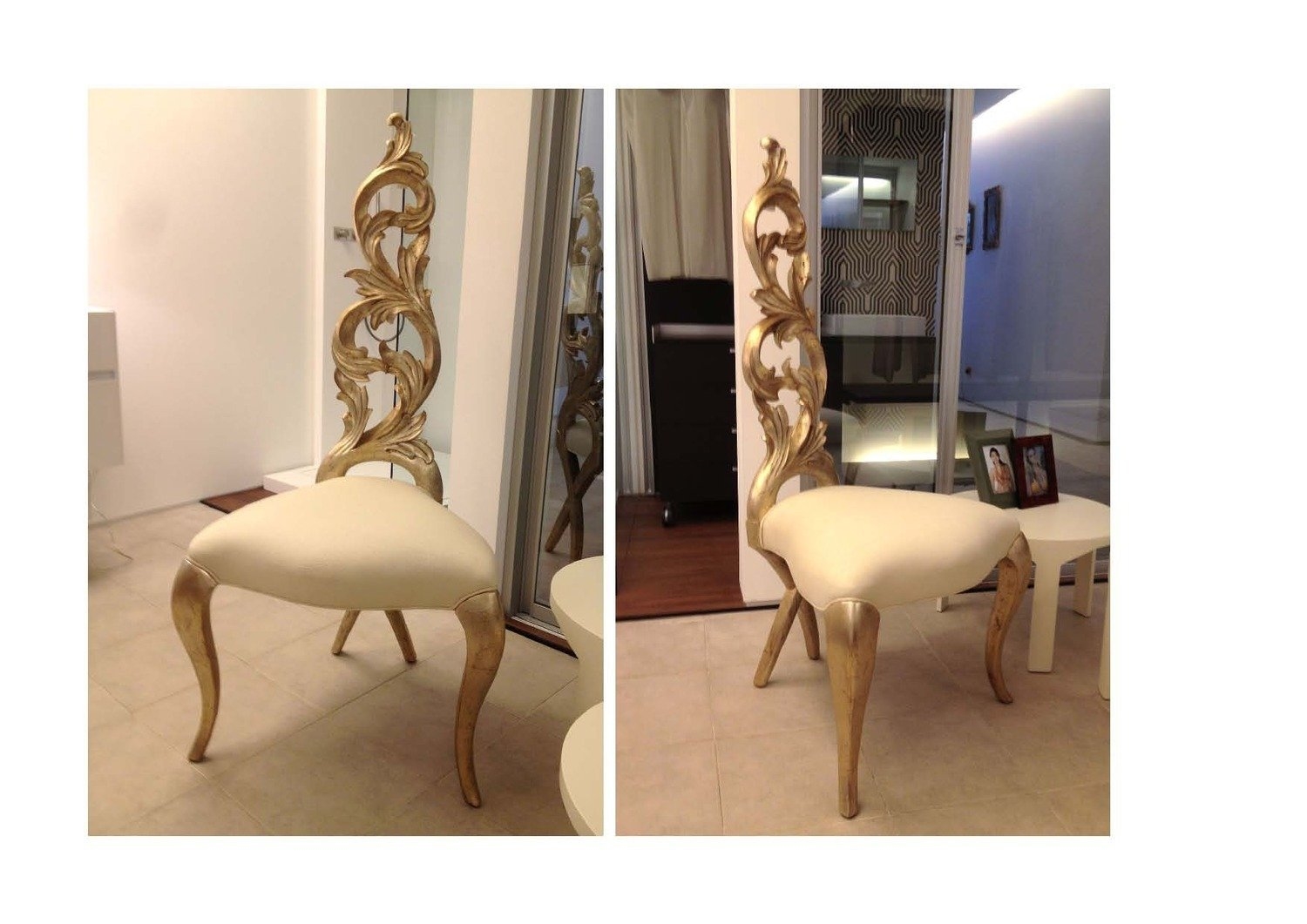 Poltrona laccata bianca scontata del 60 % divani a prezzi scontati Poltrone design bianche e argento stile barocco