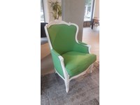Poltrona Modà shabby in tessuto imbottita