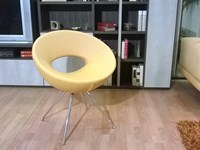 Poltroncina stile anni '60 ecopelle