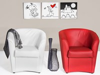 Poltroncina Vogue Rossa