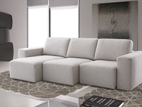 Samoa divano lineare con movimento relax modello drop